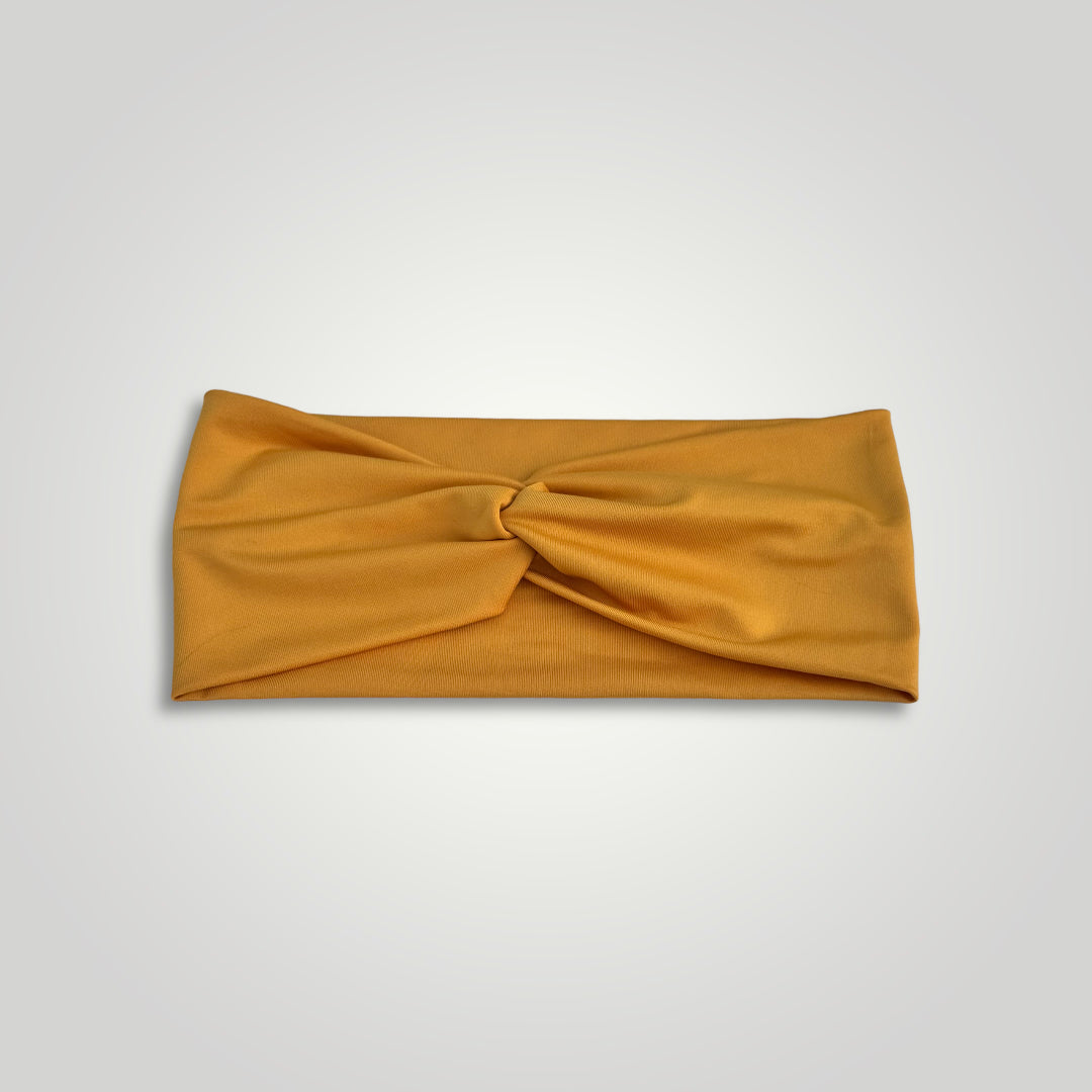 1 Extra soft wide headband, color: Mustard.